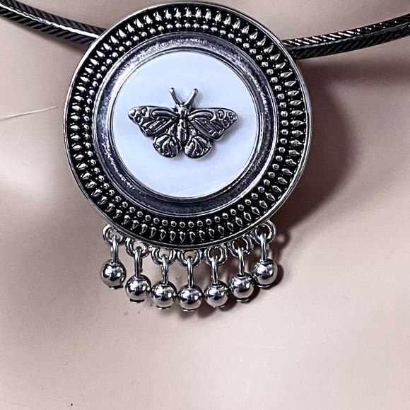 Lia Sophia Butterfly Slide Pendant / Brooch - Picture 2 of 4